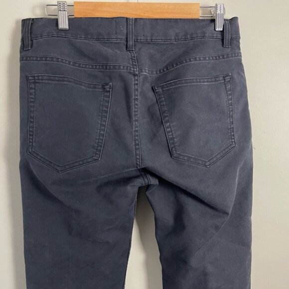 Acne Studios black medium rise raw hem ankle length jeans size 32 stretch - Picture 4 of 10